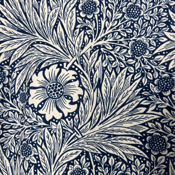 William Morris x H&M blue floral shift dress bow sleeve Arts & Crafts boho US 6 - Picture 5 of 8